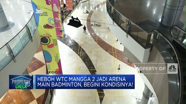 Kondisi Arena Main Badminton di WTC Mangga 2