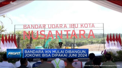 Mulai Dibangun Bandara IKN, Jokowi Targetkan Selesai Juni 2024