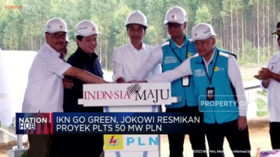 Jokowi dengan Resmi Meresmikan Proyek PLTS 50 MW PLN dalam Program IKN Go Green