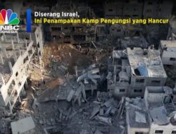 Pemandangan Kamp Pengungsi Gaza yang Hancur Akibat Tindakan Israel