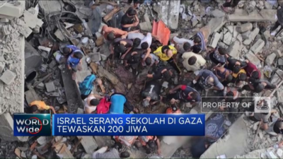 Sekolah PBB Di Gaza Diserang oleh Israel Menewaskan 200 Orang