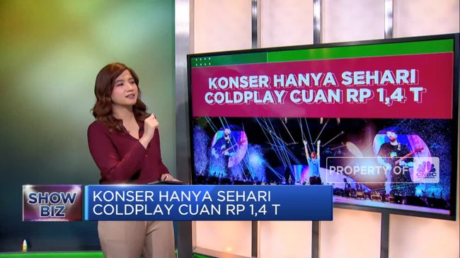 Coldplay Memperoleh Pendapatan Rp 1,4 Triliun dari Konser Hanya Sehari