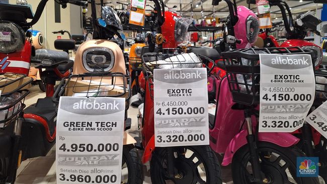 Penjualan Sepeda Listrik Transmart Sepanjang Hari, Harga Terendah yang Tersedia!