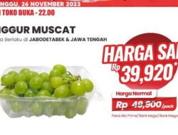 Promo Diskon Besar Anggur Muscat Viral di Transmart, Jangan Sampai Kehabisan!