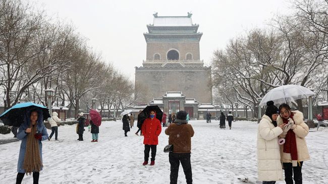 Rekor Terpecahkan! Beijing, Ibu Kota China, Mengalami Suhu Terendah dalam Sejarah