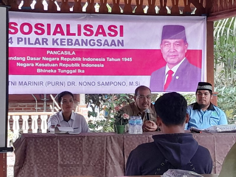 Nono Sampono Ajak Menjaga Persatuan dan Kesatuan Serta Sosialisasi 4 Pilar Menjelang Pemilu 2024