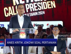 Anies Mengkritik Jokowi Terkait Permasalahan di Bidang Pertanian