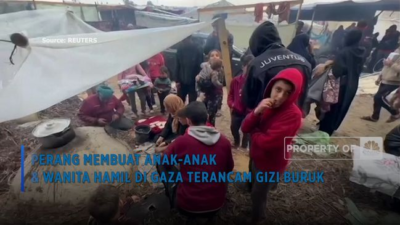 Anak-anak & Wanita Hamil di Gaza Terancam Gizi Buruk Akibat Perang