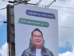 Ridwan Kamil Viral di Bilboard Jakarta, Mau Nyagub?