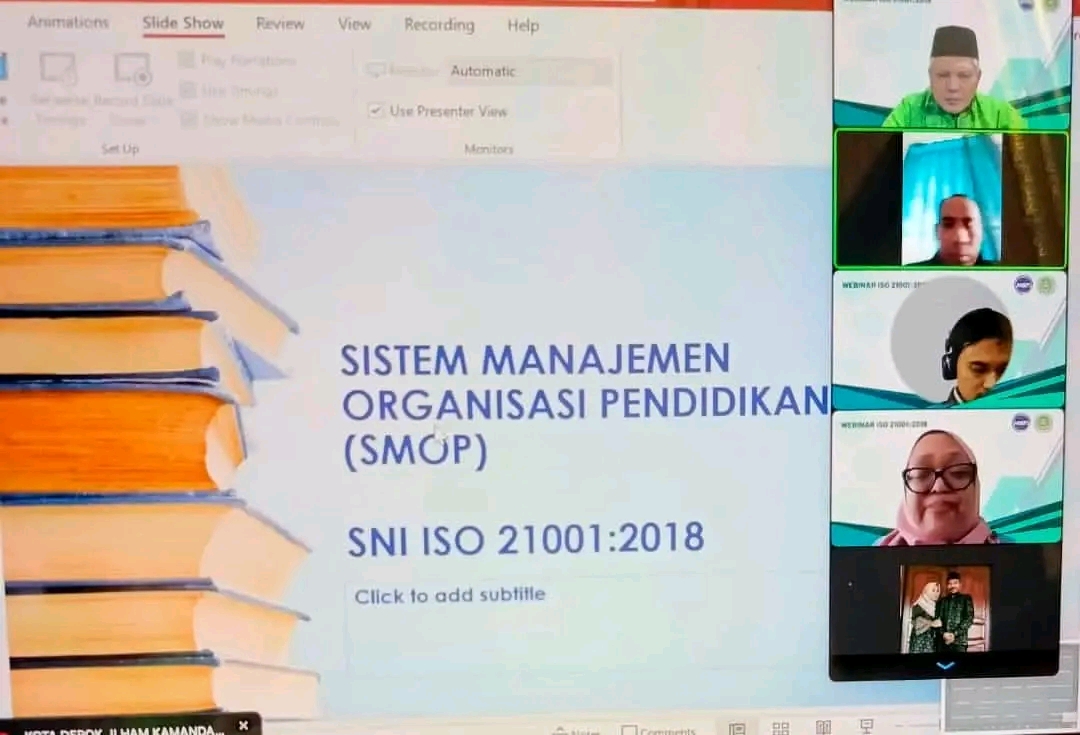 PGM Indonesia bersama PT. MSA Certification Menggelar Webinar ISO 21001:2018 untuk Meningkatkan Kualitas Madrasah