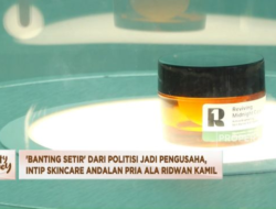 Ridwan Kamil Pindah Fokus ke Skincare Khusus Pria