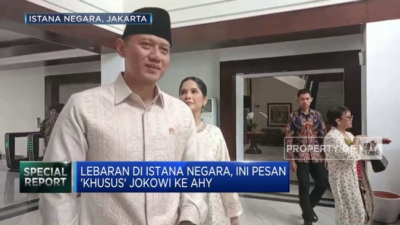 AHY Mengirimkan Doa Khusus untuk Jokowi di Hari Lebaran dengan Saling Bersalaman