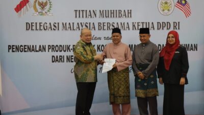 Ketua DPD RI Mendorong Strategi Ekonomi Pengembangan Wilayah Indonesia-Malaysia dengan Penerimaan Delegasi dari Trengganu
