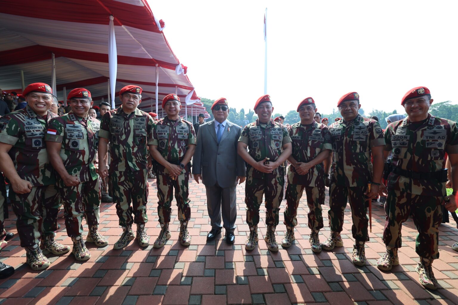 Prabowo Subianto Attends the 72nd Anniversary of Kopassus, Welcomed by Thunderous Applause