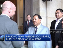 Prabowo Bertemu Presiden IOC di Paris, Berkomitmen Majukan Dunia Olahraga