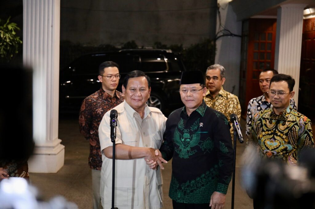 PPP Chairman Meets Prabowo Subianto, Commits to Supporting Prabowo-Gibran Administration