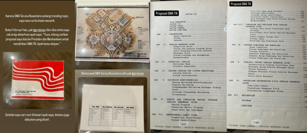 Putra Dokter Boyke Setiawan Ungkap Arsip Proposal Prabowo Subianto untuk Dirikan SMA Taruna Nusantara Tahun 1988