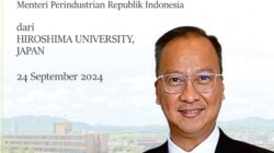 Direktur Utama PT Aplus Pacific Diberi Penghargaan Oleh Menperin atas Prestasinya dari Hiroshima University