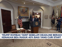 Trump Menaikkan Tarif Bea Masuk 40% untuk Barang Curian
