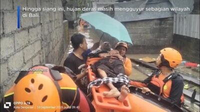 Denpasar Bali Lumpuh: Evakuasi Balita-Lansia Akibat Banjir